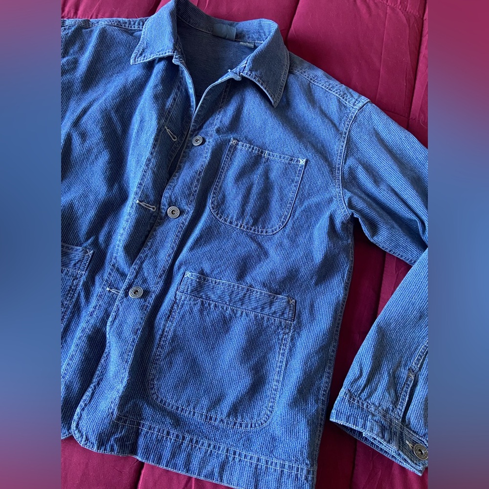 Oversized Jean Chore Jacket